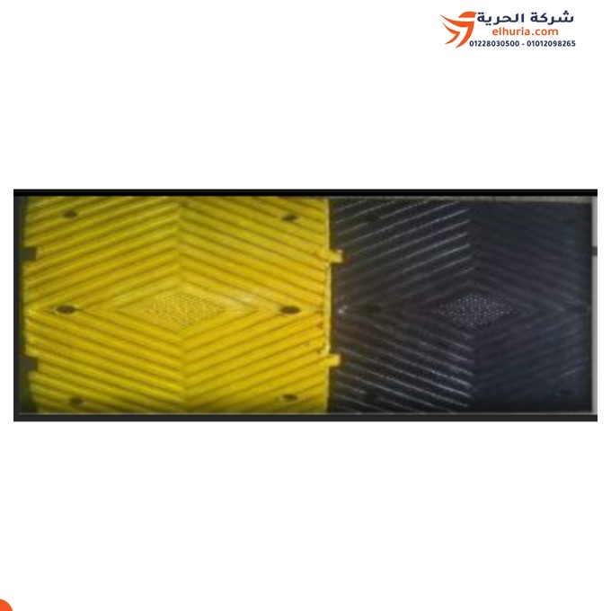 Industrial speed bump measuring 1 meter * meter made of reinforced rubber - superior safety for vital areas